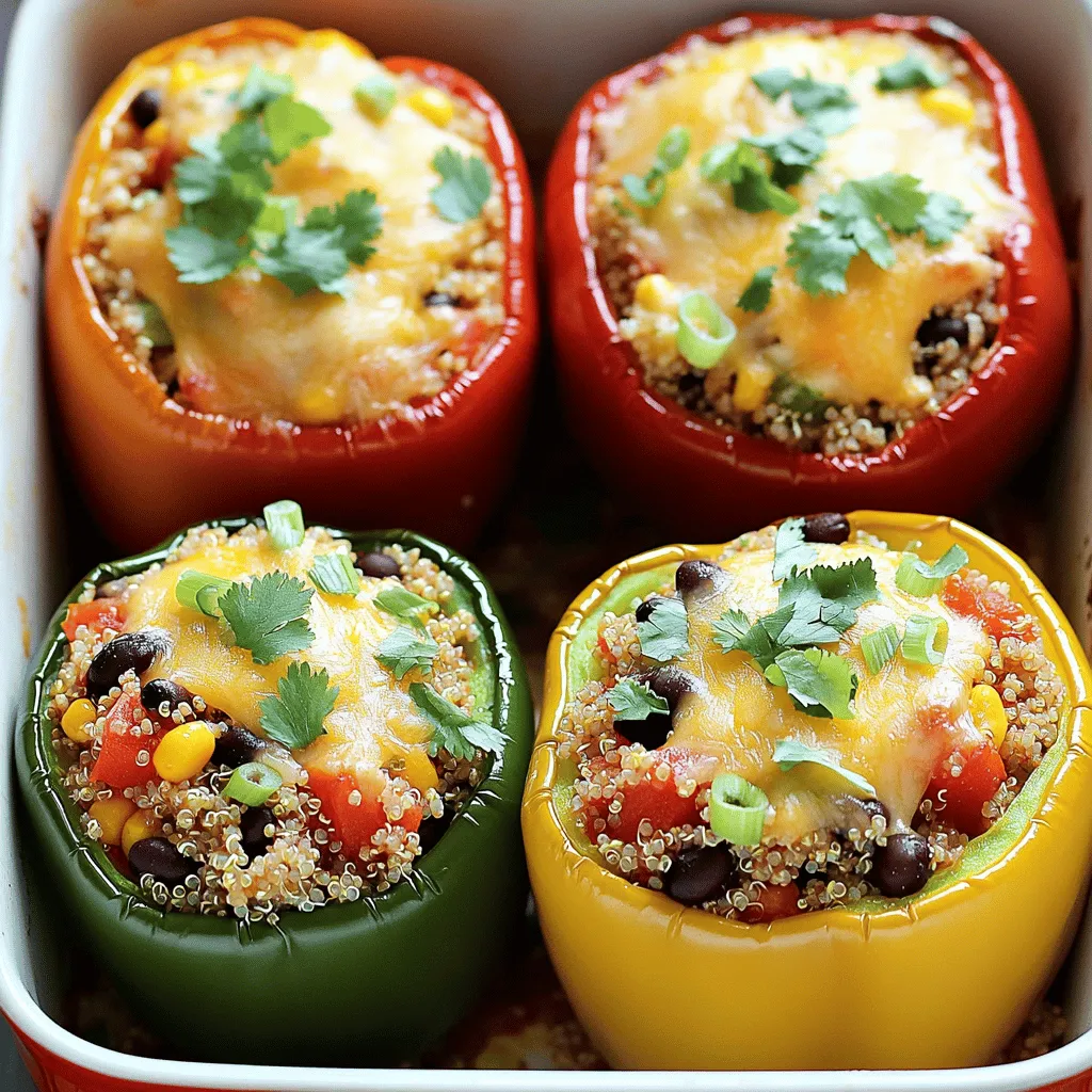 Vegetarische gefüllte Paprika voller Geschmack und Nährstoffe