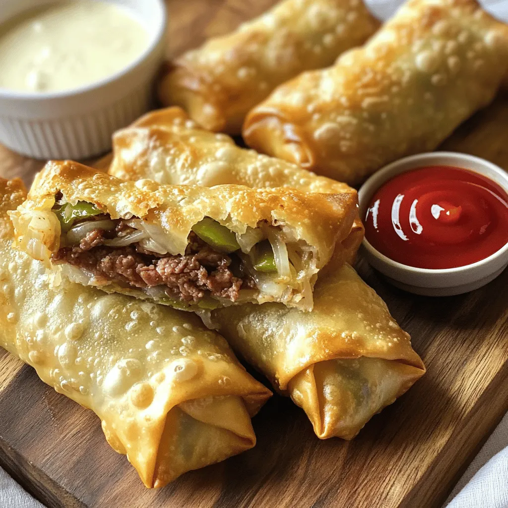 Philly Cheesesteak Egg Rolls Einfaches und Leckeres Rezept