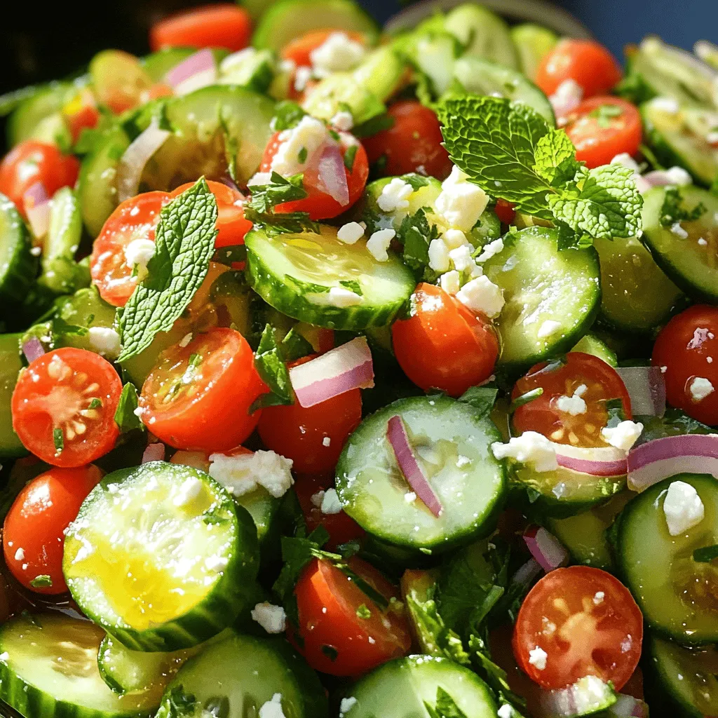 Gurken-Minz-Salat Frisch und Lecker Genießen
