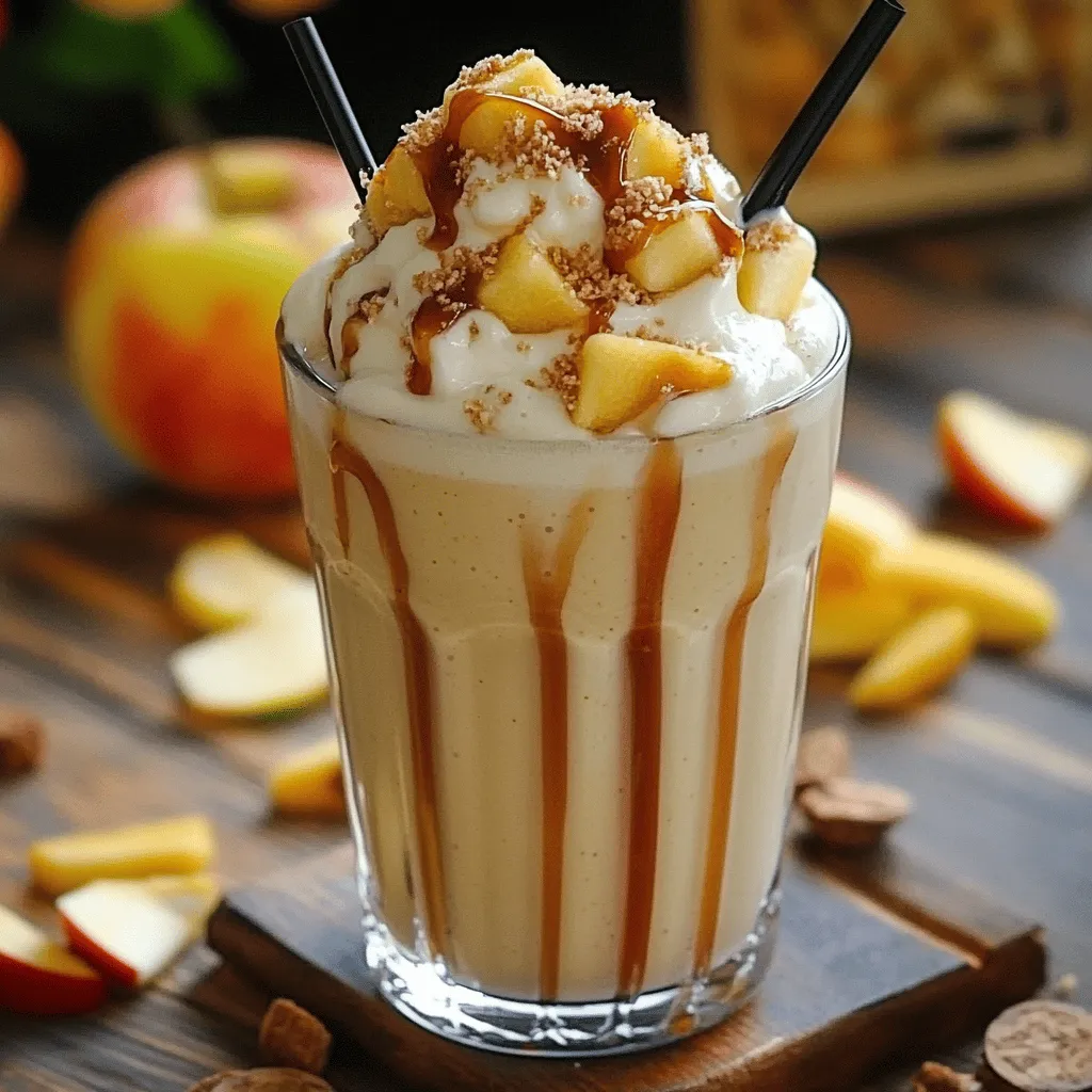 Karamell Apfel Pie Milchshake Rezept Köstlich und Einfach