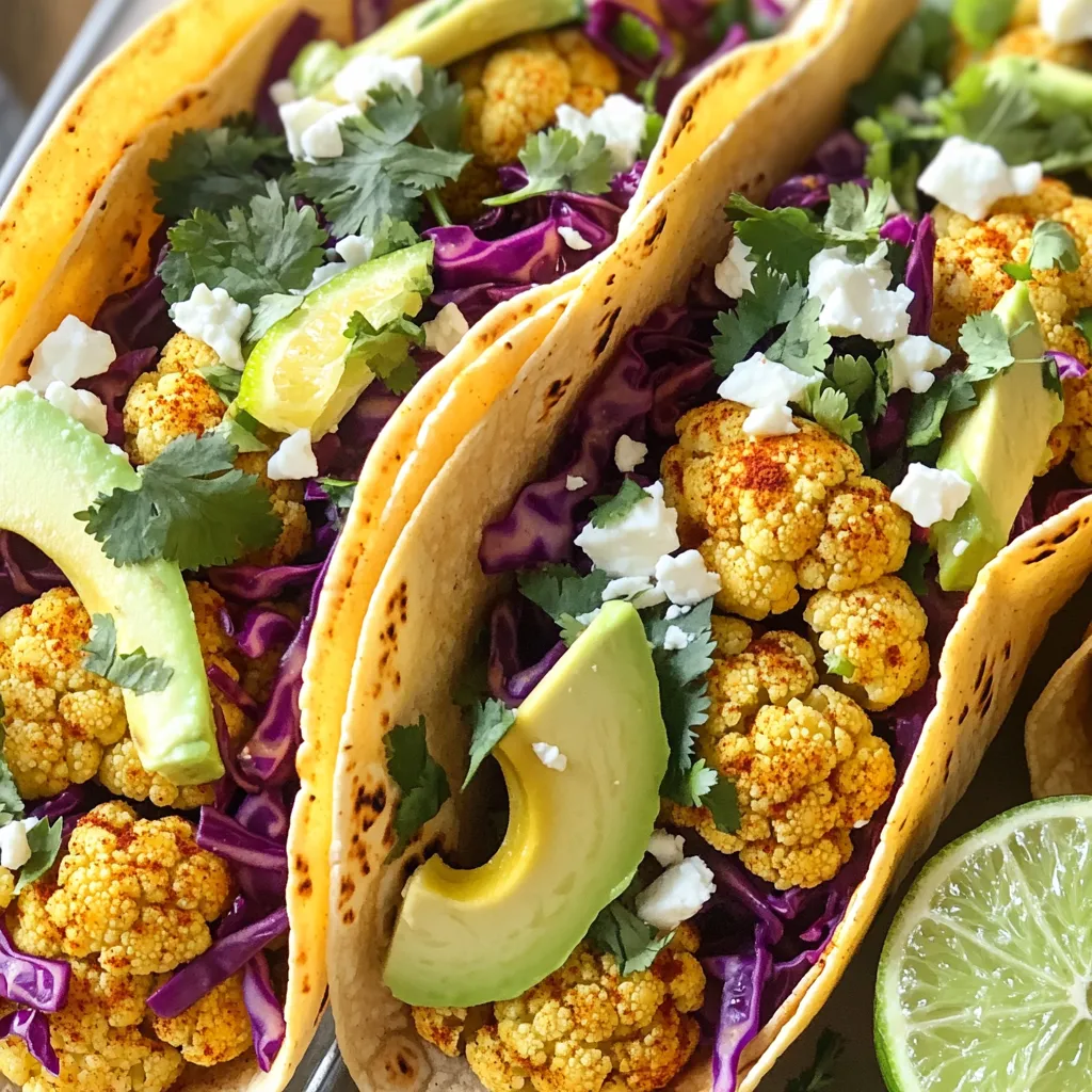 Roasted Cauliflower Tacos Einfache und köstliche Idee