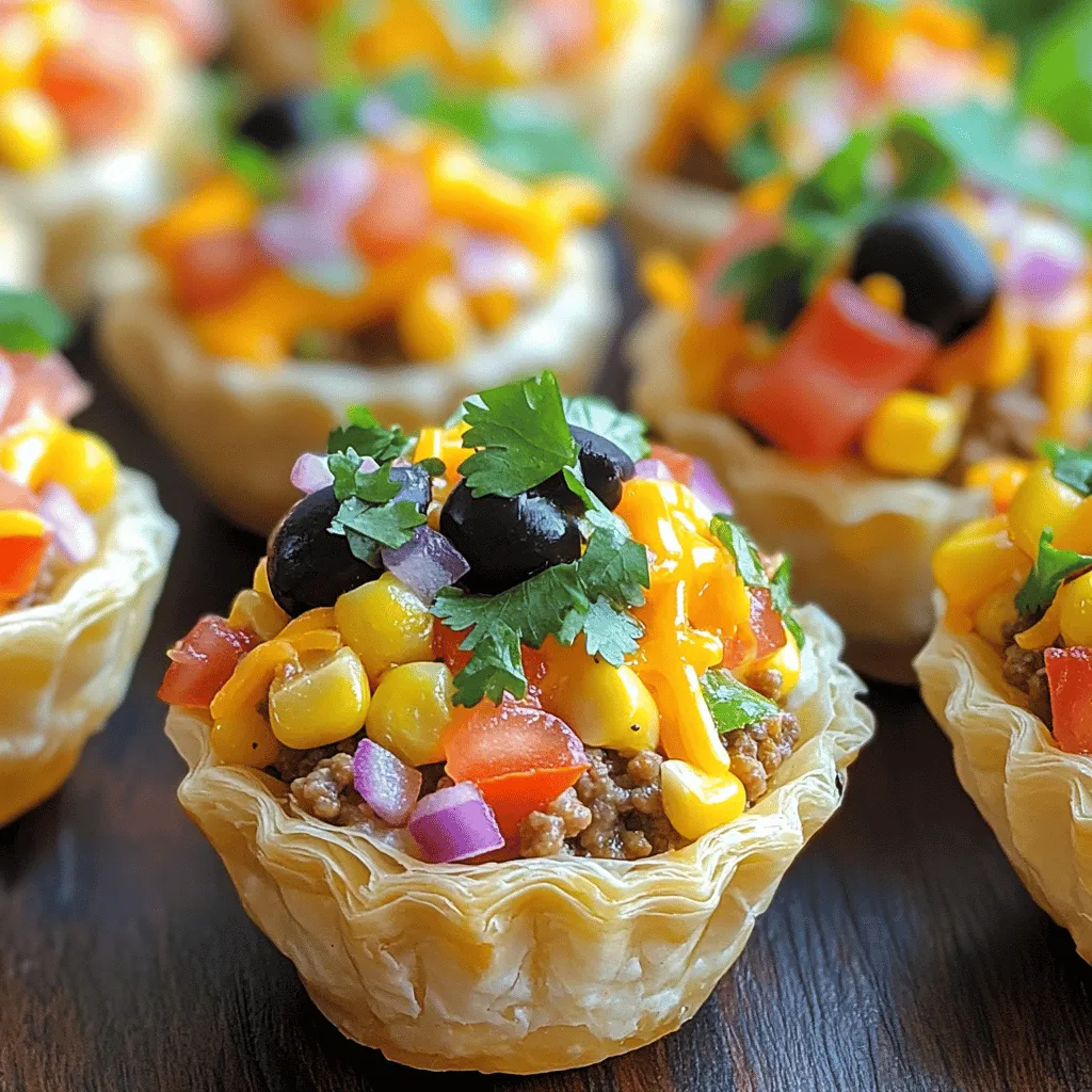 Taco Ranch Bites sind leckere Tex-Mex Snacks. Sie bestehen aus knusprigen Schalen, gefüllt mit gewürztem Fleisch und frischen Zutaten. Diese Bites sind perfekt für Partys und Versammlungen. Sie sind einfach zu essen und machen Spaß.