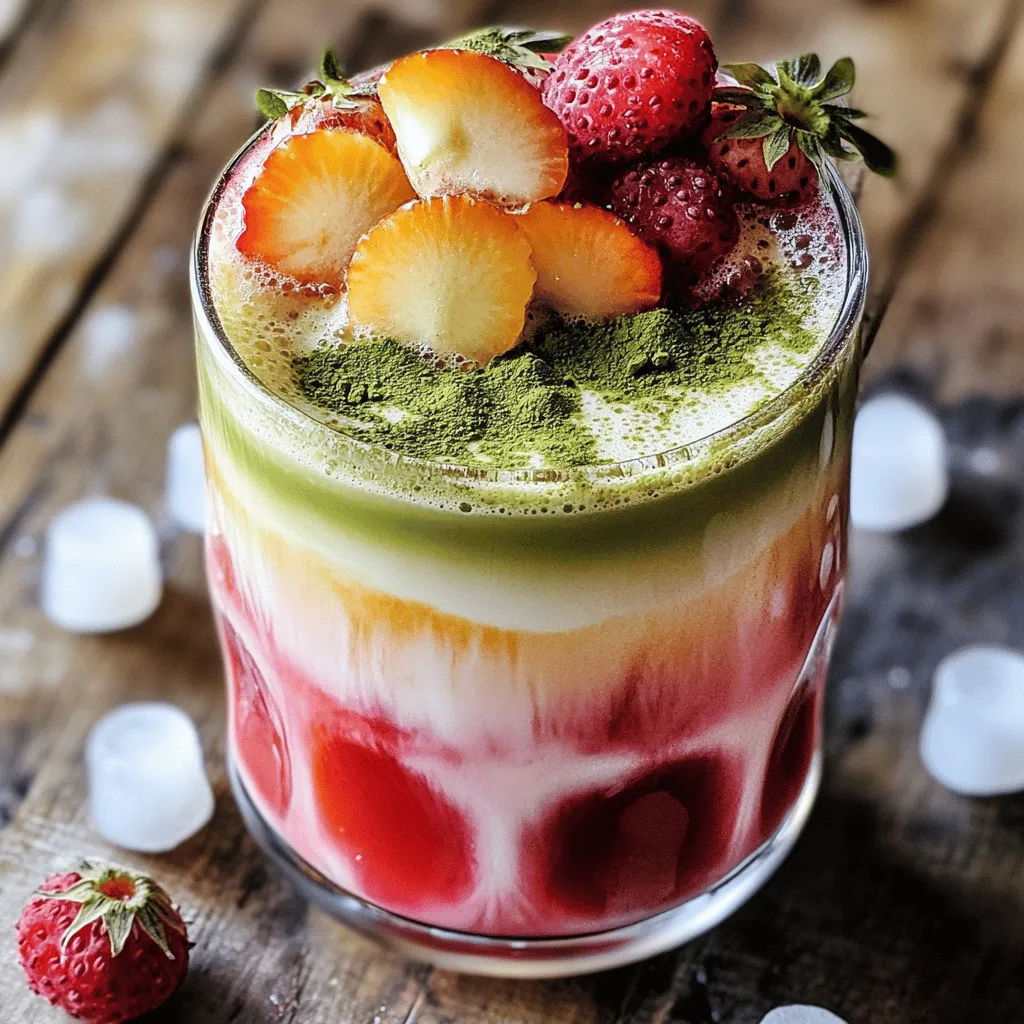 Ein Strawberry Matcha Latte ist eine köstliche Mischung aus Erdbeeren und Matcha. Er ist gesund und erfrischend. Um ihn zuzubereiten, brauchst du einige einfache Zutaten.