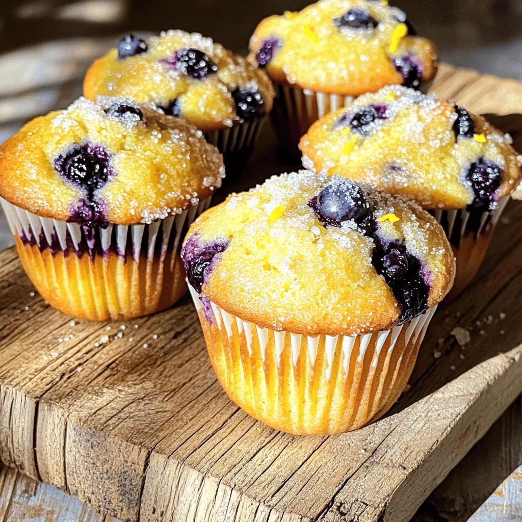 Lemon Blueberry Muffins Köstlicher Genuss für Alle