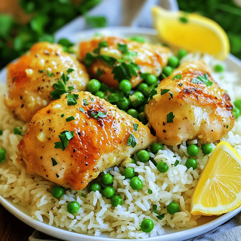 Knoblauchbutter-Hühnchen und Reis herzhaft genießen