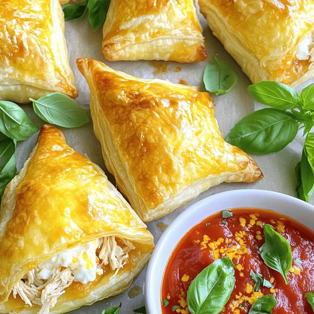 Leckere Chicken Parmesan Pillows Einfach und Schnell