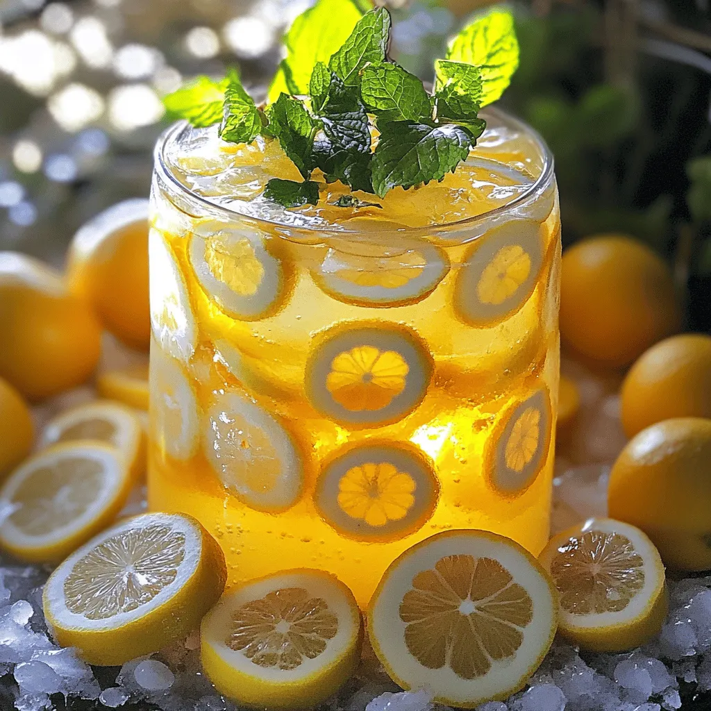 Kondensmilch-Limonade erfrischend und leicht zubereiten