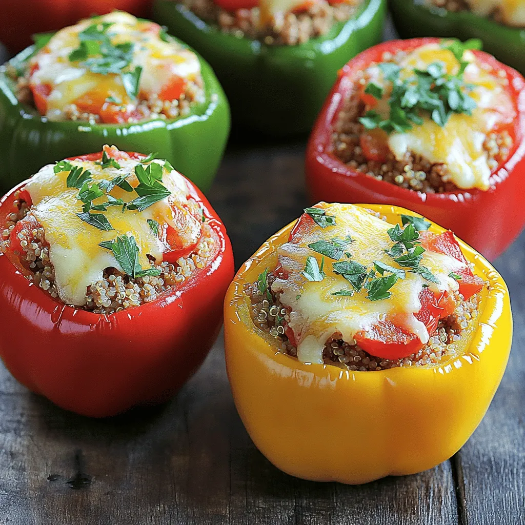 Gefüllte Paprika mit Putenfleisch Einfaches Rezept