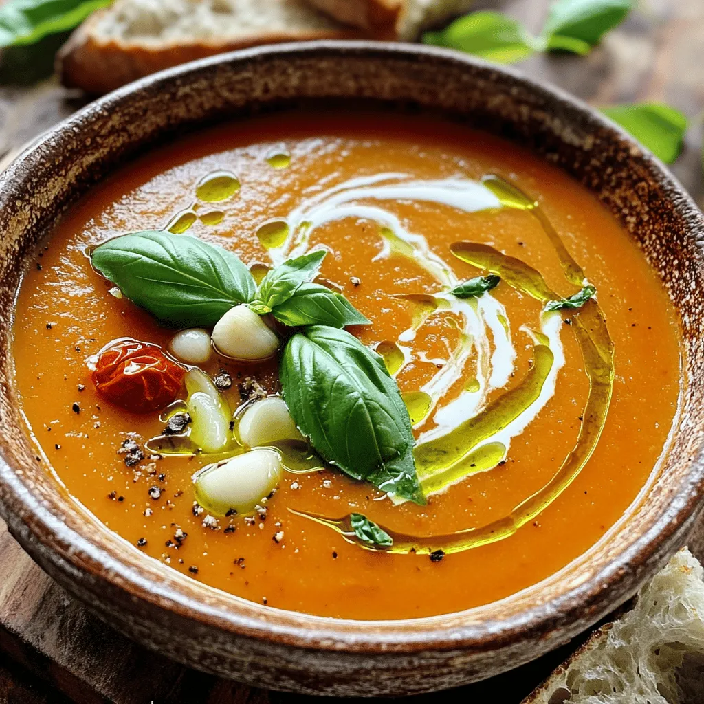 Roasted Tomato Basil Soup Lebensfreude erleben