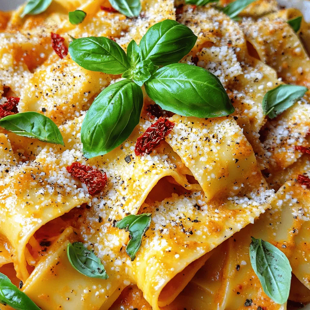 Cremige Kalabrische Chili Pappardelle Einfaches Gericht