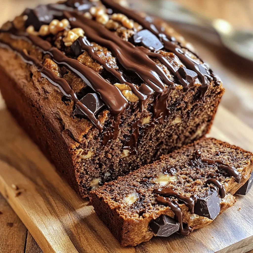 Schokoladen-Tahini-Bananenbrot Einfaches Rezept