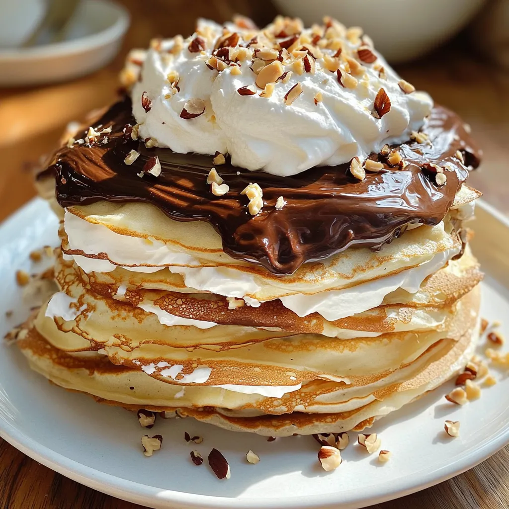 Schmackhafte Chocolate Hazelnut Crepe Cake Rezept