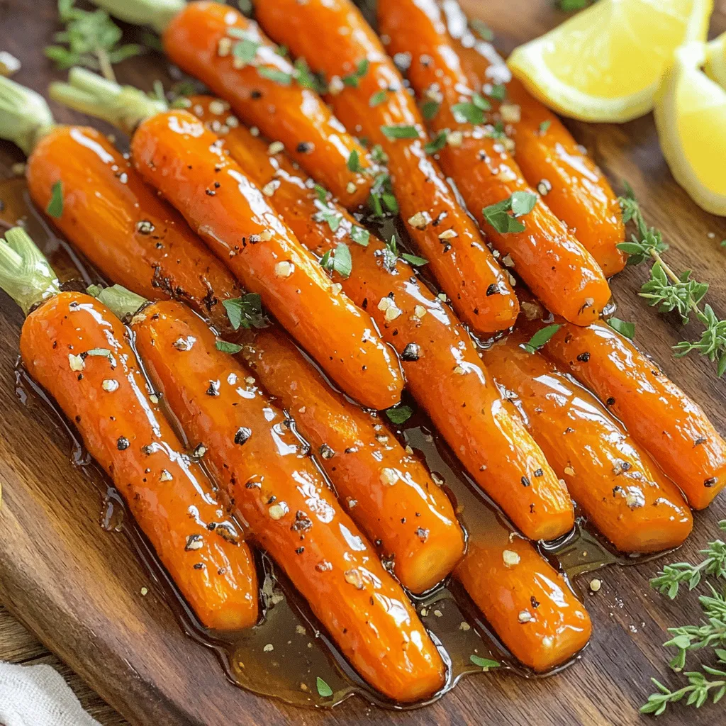 Honig Knoblauch Röstkarotten Einfache und Köstliche Beilage