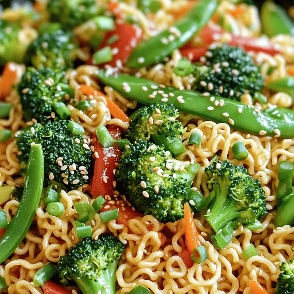 Leckere Ramen Nudelpfanne Schnell und Einfach Zubereiten