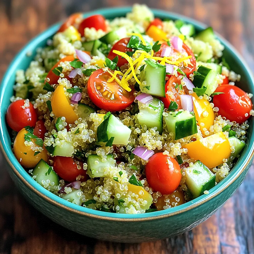 Lemon Herb Quinoa Salad Frisch und Nahrhaft Genießen