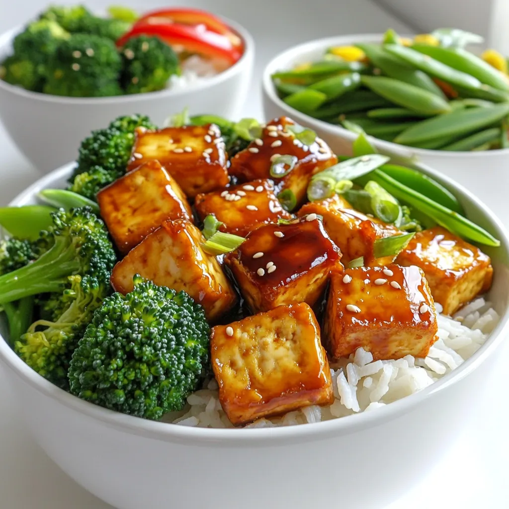 Air Fryer Teriyaki Tofu Bowls Lecker und Gesund