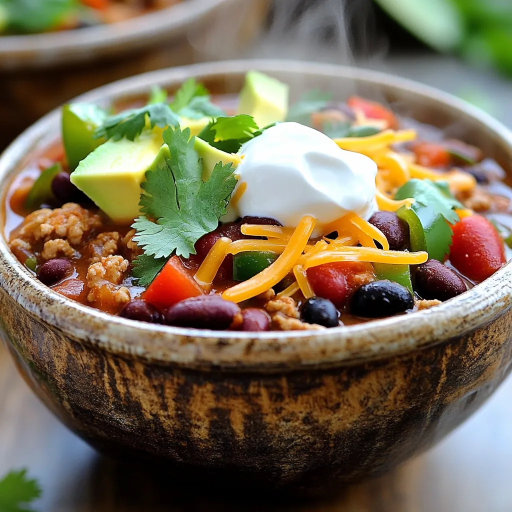 Slow Cooker Turkey Chili Schnelles und Herzhafter Gericht