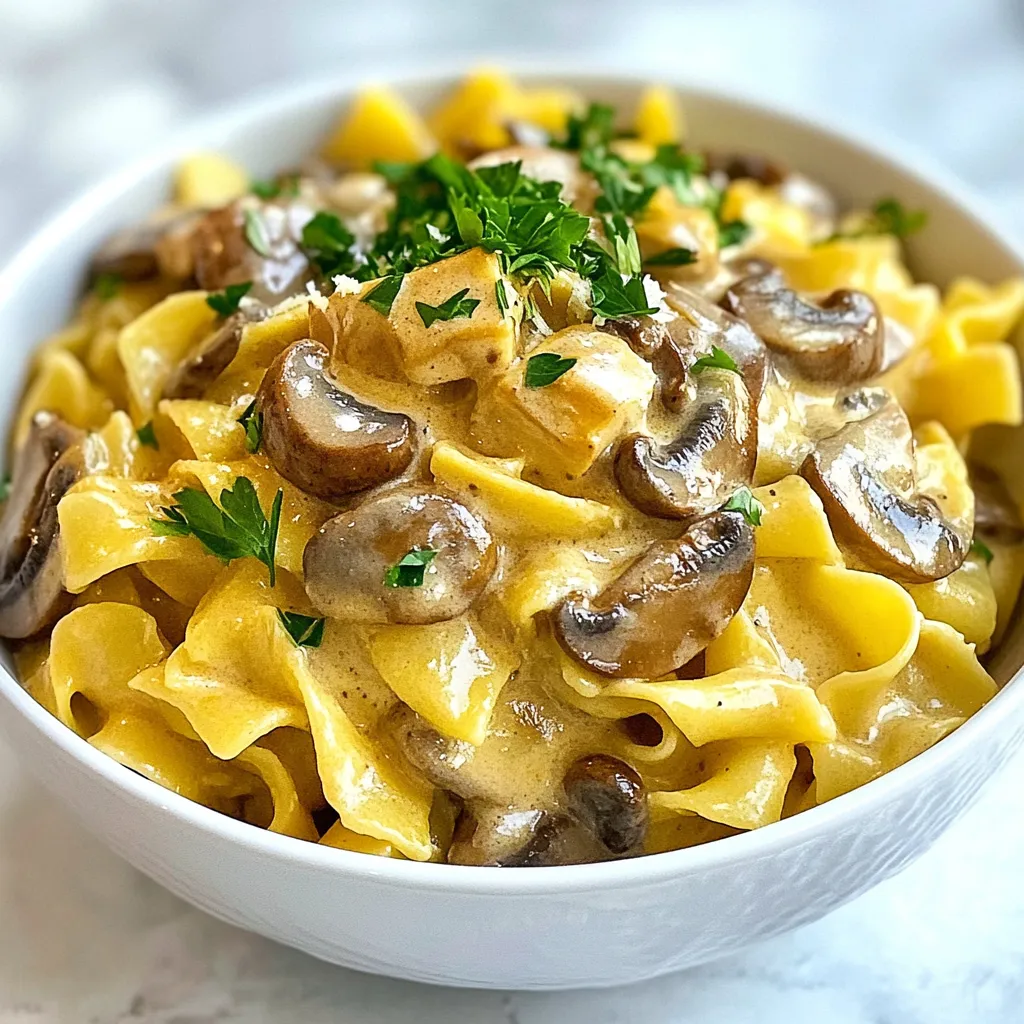 Creamy Mushroom Stroganoff Einfach und Lecker Kochen