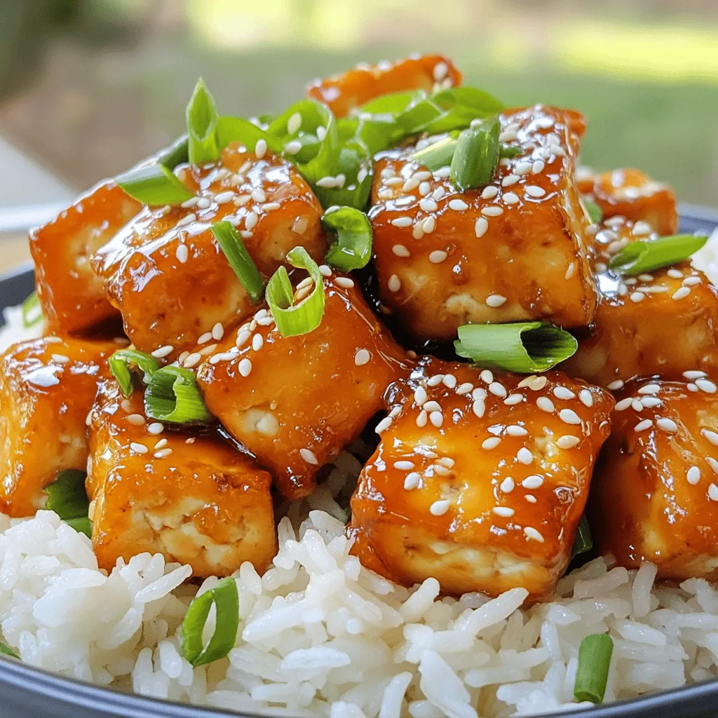 Crispy Honey Garlic Tofu Schnelles und einfaches Rezept