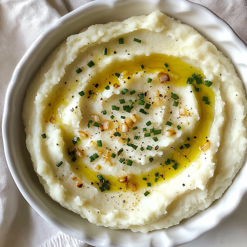 Roasted Garlic Mashed Cauliflower Einfach und Lecker