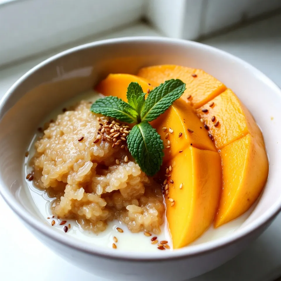Mango Sticky Rice Pudding Köstlicher Genuss für alle