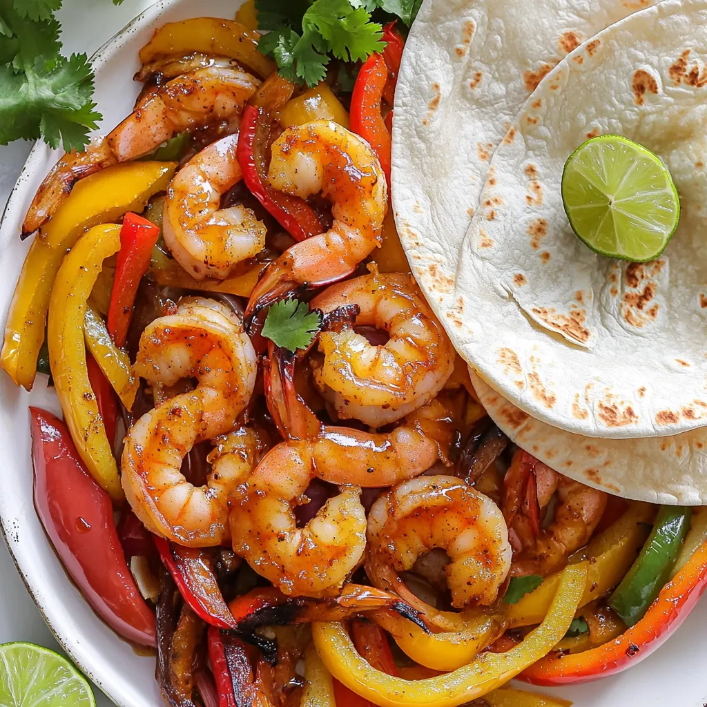 Sheet-Pan Honey Sriracha Shrimp Fajitas Genießen