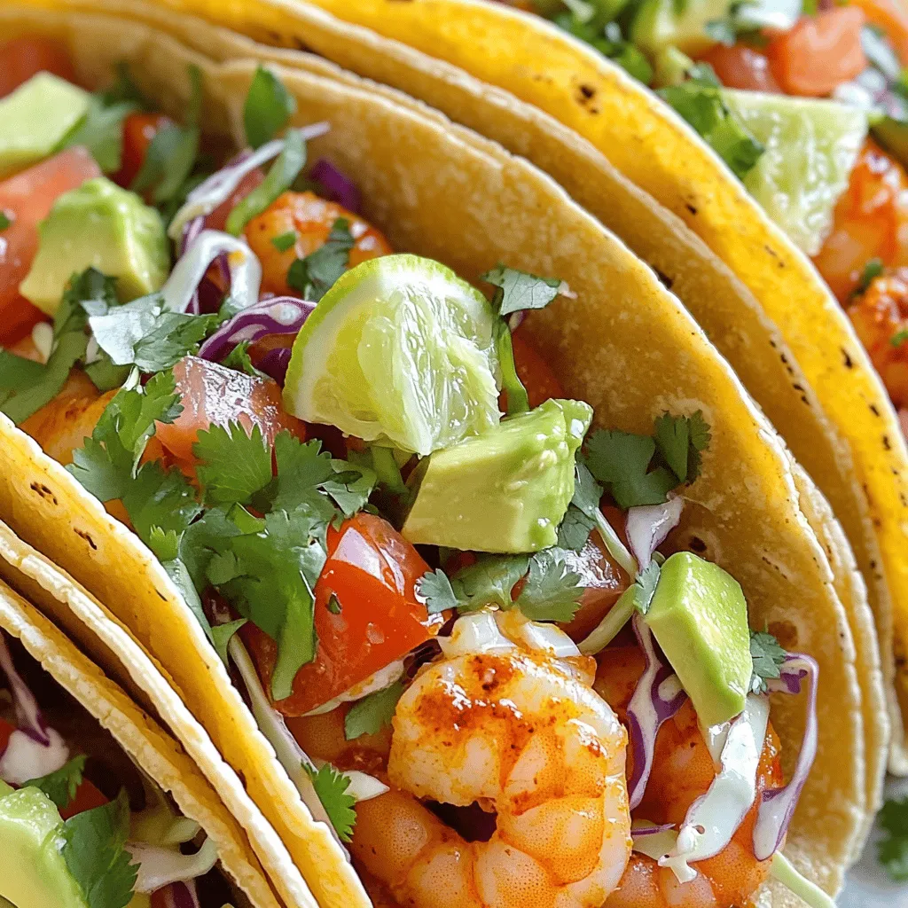 Köstliche Chili Lime Shrimp Tacos Einfache Rezeptidee