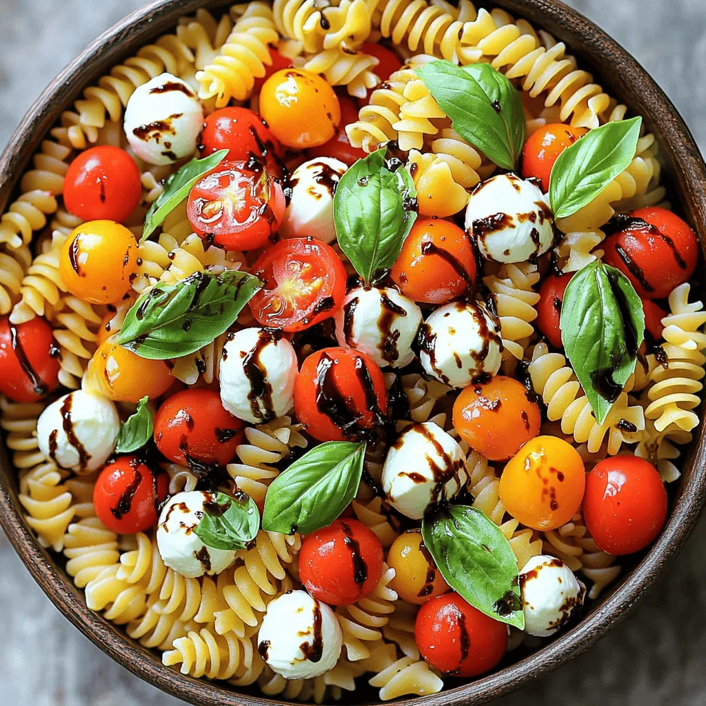 Leckerer Easy Caprese Pasta Salad für jeden Anlass