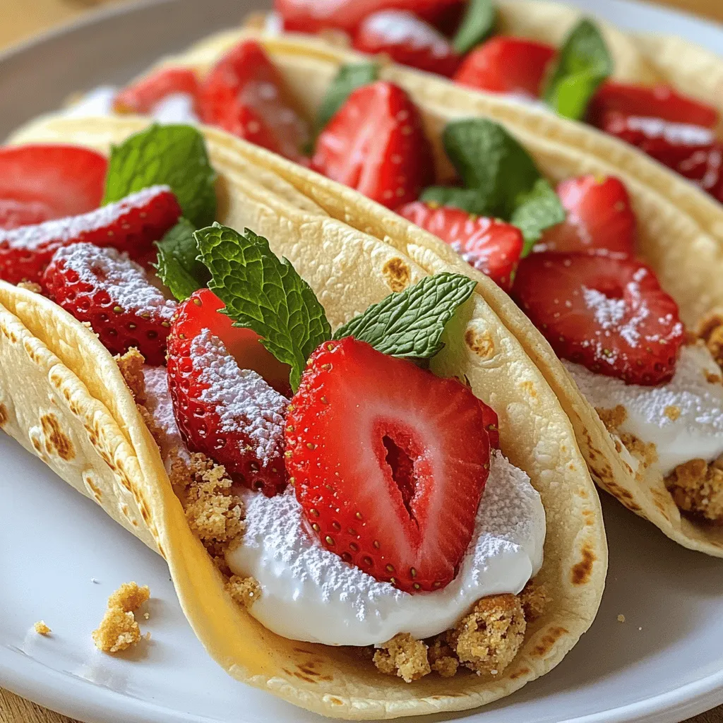 Für die perfekten Erdbeerkäsekuchen-Tacos brauchst du einige Hauptzutaten. Diese Zutaten machen die Tacos lecker und frisch. Hier ist die Liste: