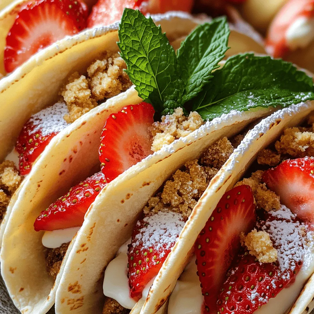 Strawberry Cheesecake Tacos Köstlicher Genuss für alle