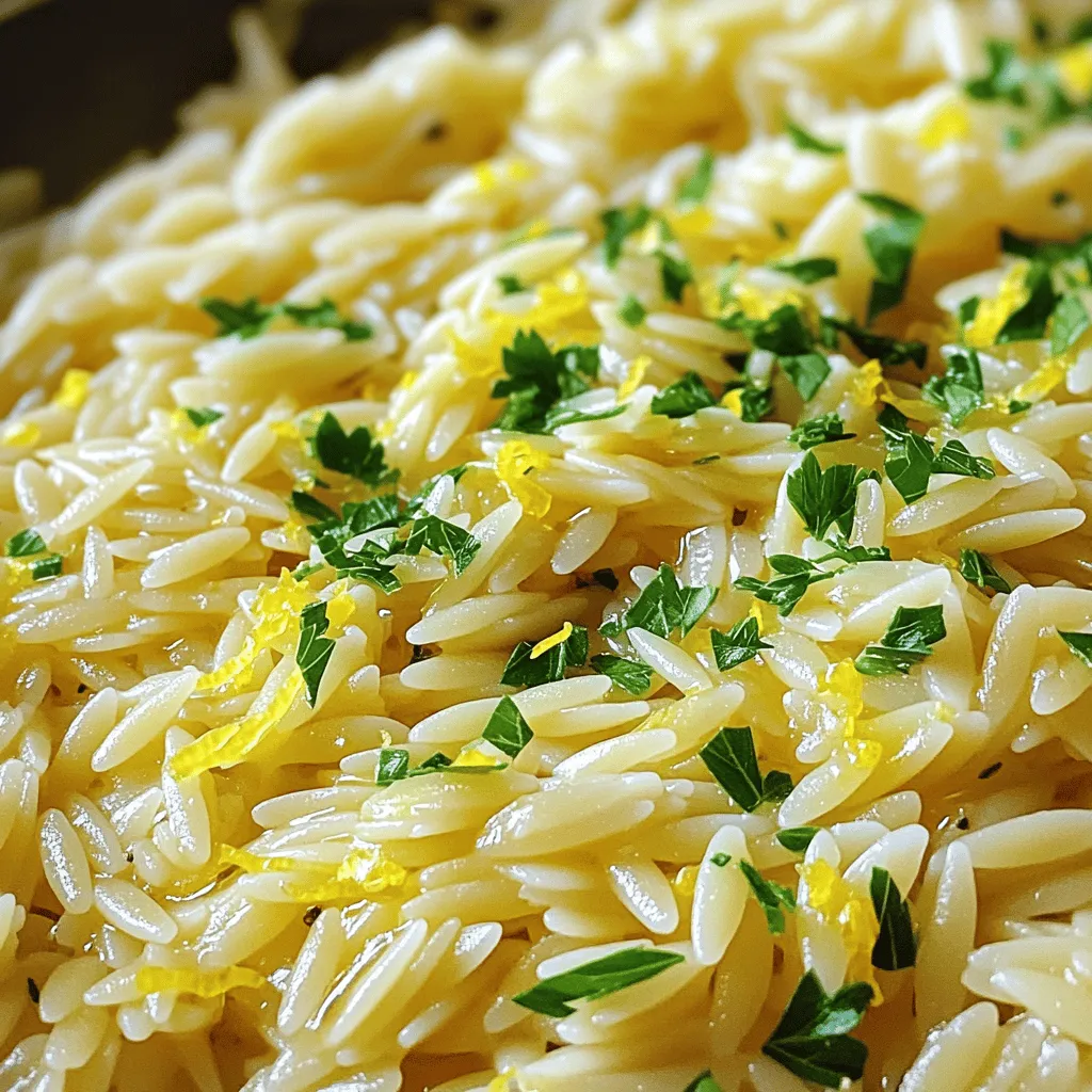 Lemon Parmesan Orzo Einfache und leckere Zubereitung