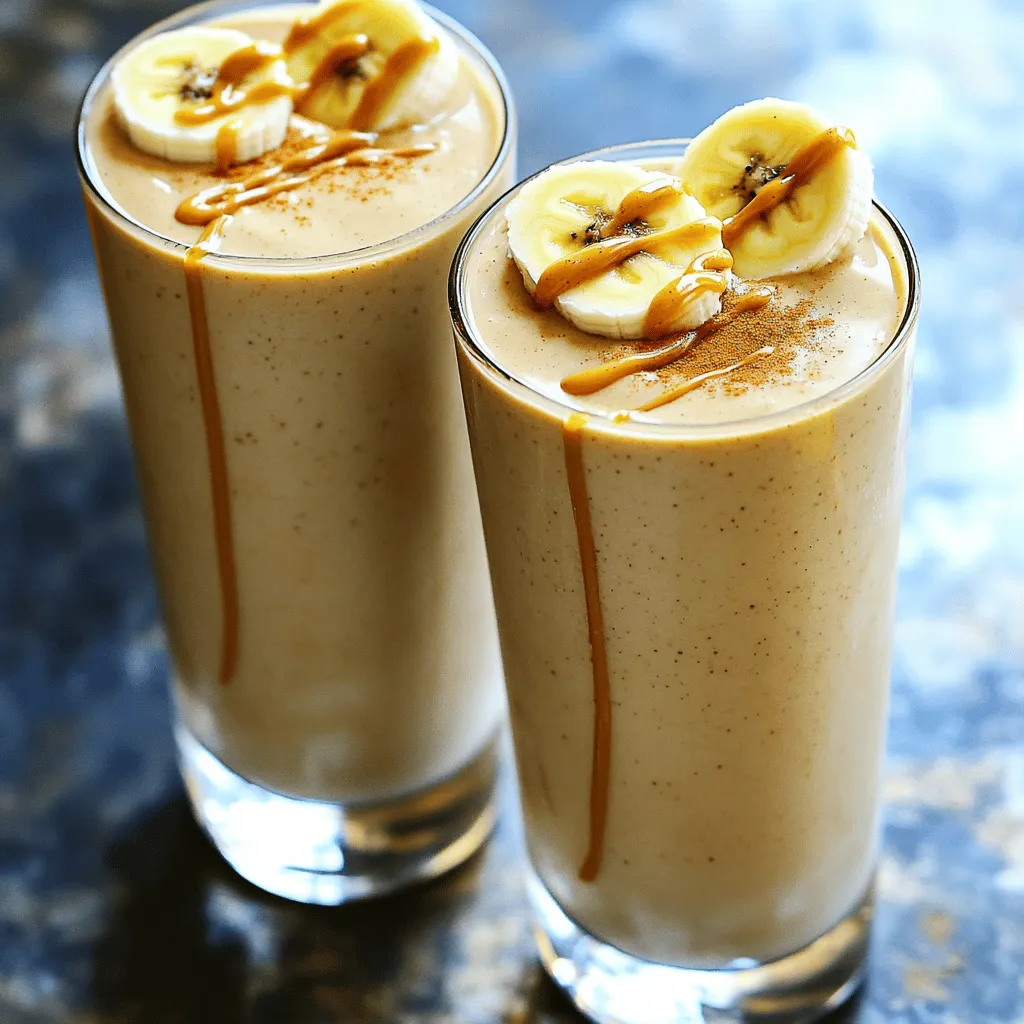 Erdnussbutter-Banana Smoothie für Energie und Genuss