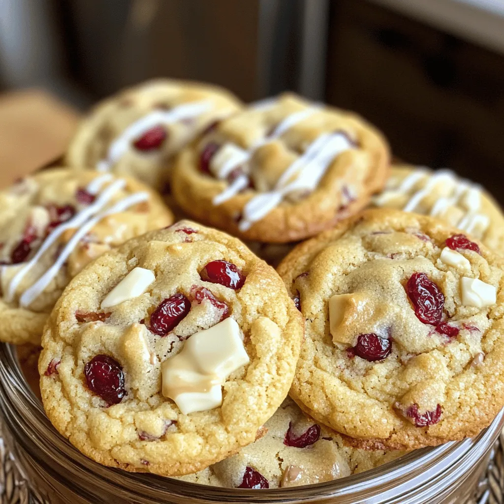 Weiße Schokolade Cranberry Cookies Einfaches Rezept