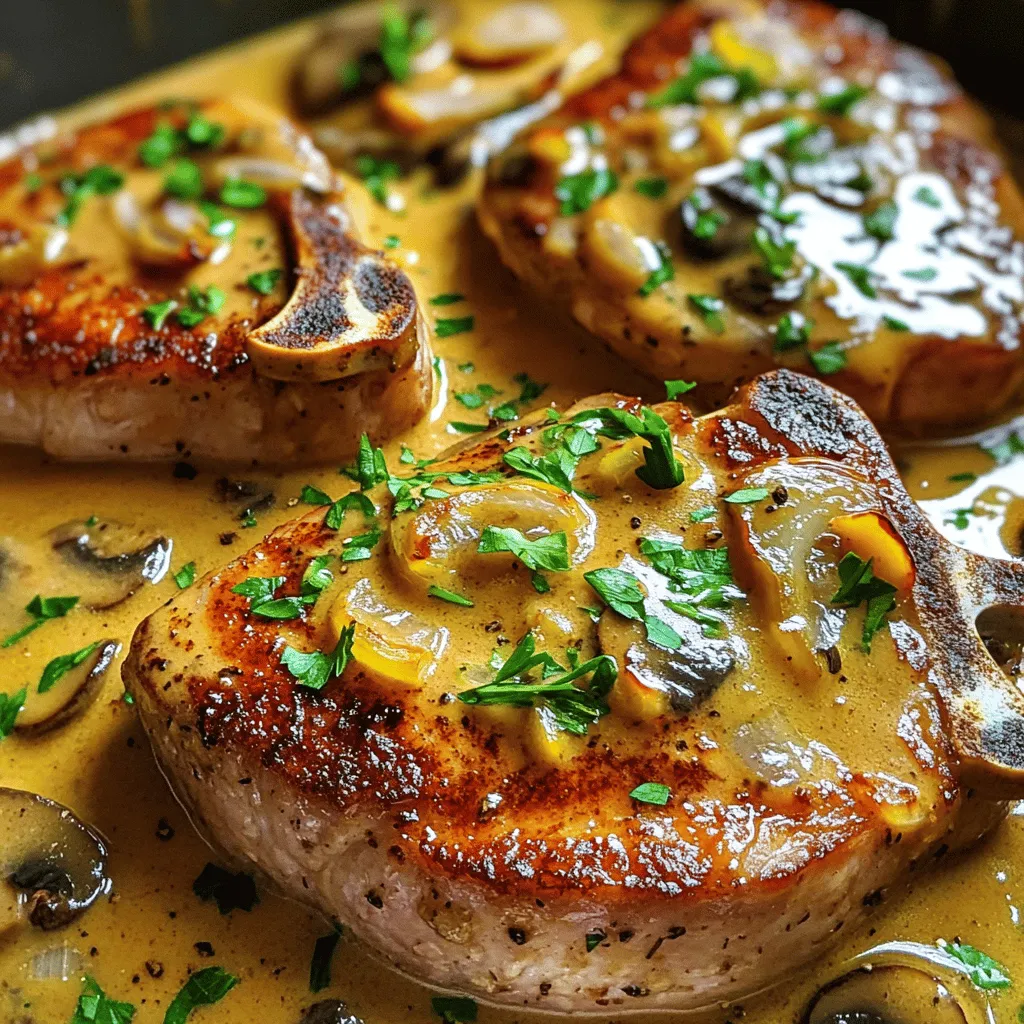 Irresistible Smothered Boneless Pork Chops Rezept