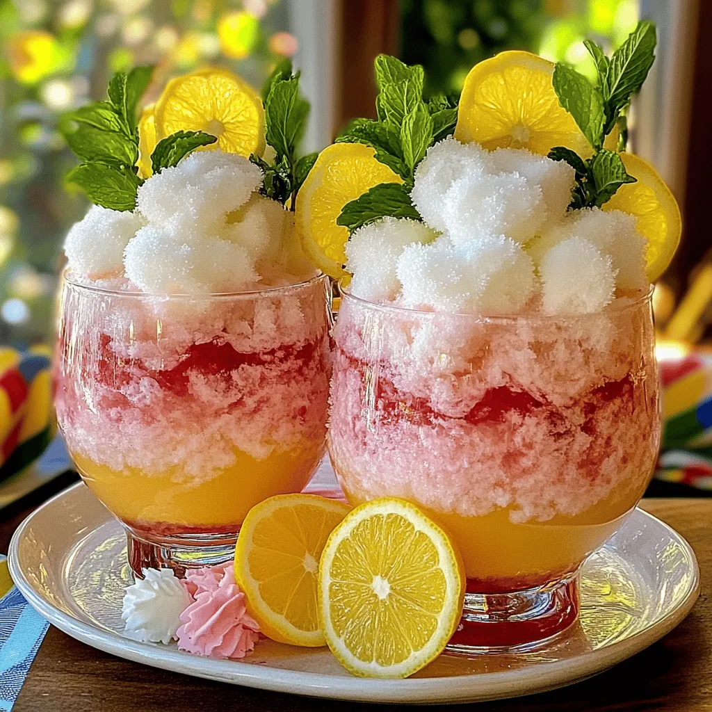 Für die Whipped Pink Lemonade brauche ich frische Zutaten. Ich nehme eine Tasse frisch gepressten Zitronensaft. Dazu kommt eine Tasse Zucker, der die Säure ausgleicht. Dann füge ich vier Tassen kaltes Wasser hinzu. Um die cremige Konsistenz zu erreichen, brauche ich eine Tasse geschlagene Sahne. Ein halber Teelöffel Himbeersirup bringt die pinke Farbe. Ein Teelöffel Vanilleextrakt gibt der Limonade einen feinen Geschmack. Frische Minzblätter und Zitronenscheiben sind perfekt zum Dekorieren. Essbare Blüten sind eine schöne, optionale Ergänzung.