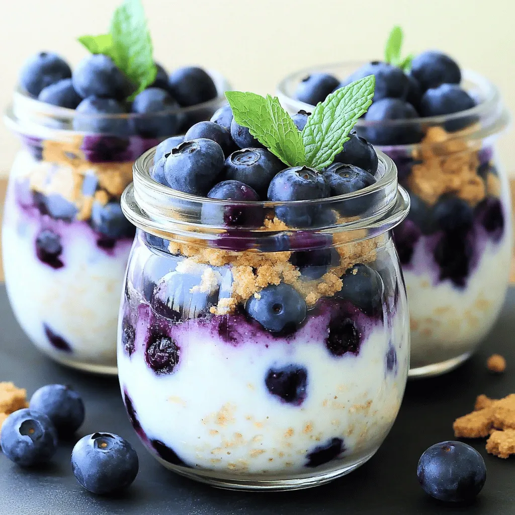 Blaubeer-Käsekuchen Übernacht Haferflocken Genussreich