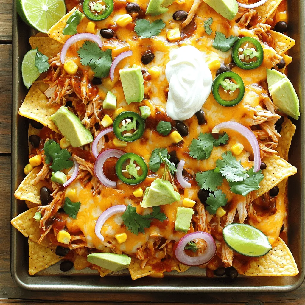 Sheet-Pan BBQ Chicken Nachos Schnelles Genussrezept