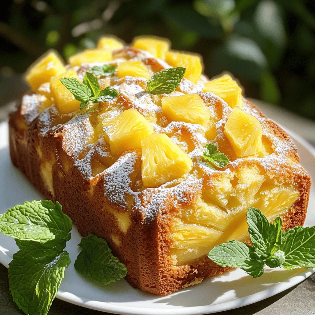 Für einen köstlichen Ananassaftkuchen brauchst du: