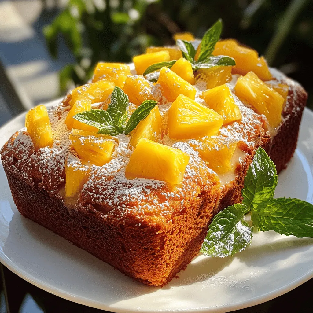 Tasty Pineapple Juice Cake Einfaches Rezept für Genuss