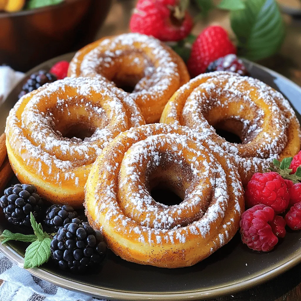 Buttery Cinnamon Roll Doughnuts Rezept für Genuss