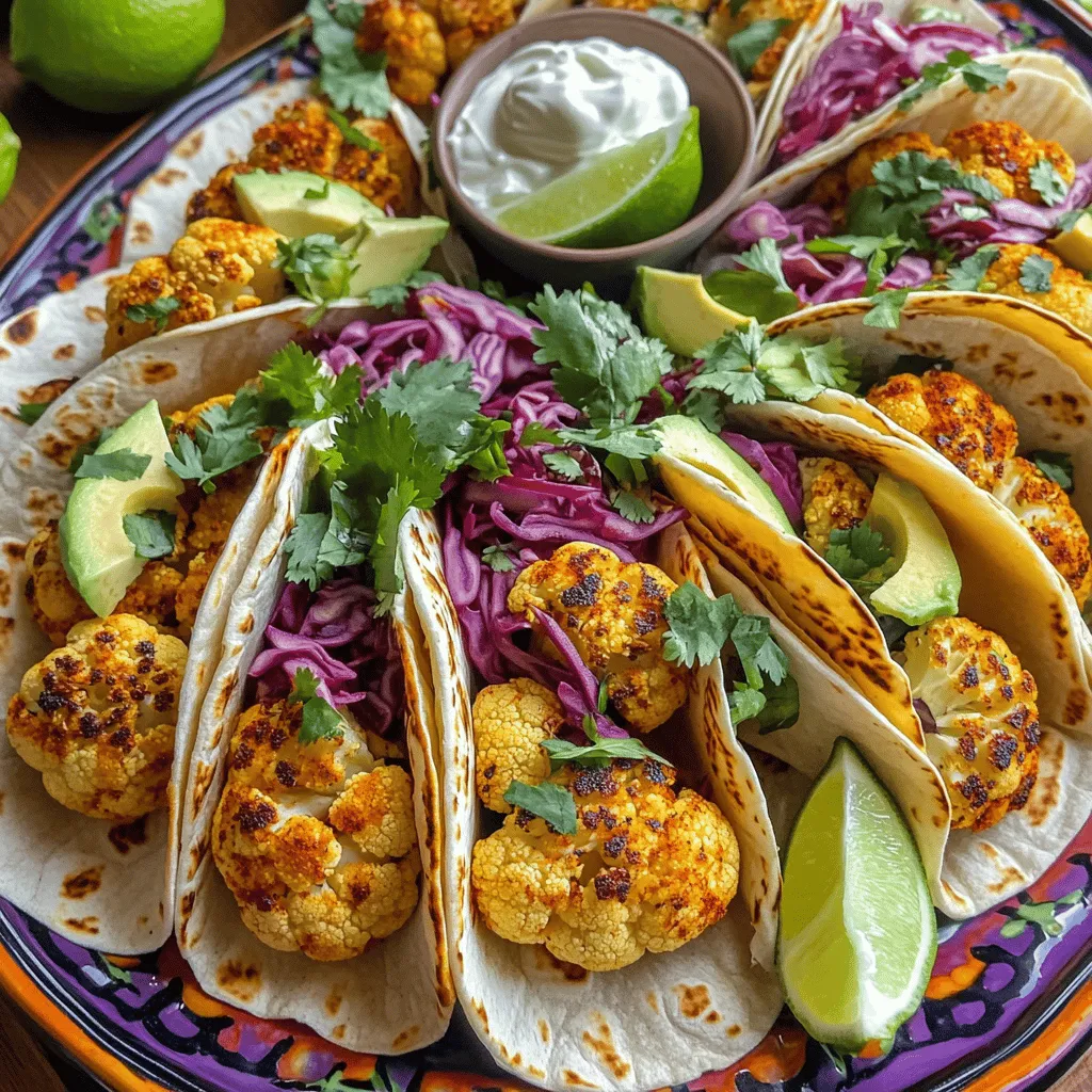 Vegan Cauliflower Tacos Einfach und Lecker Rezept