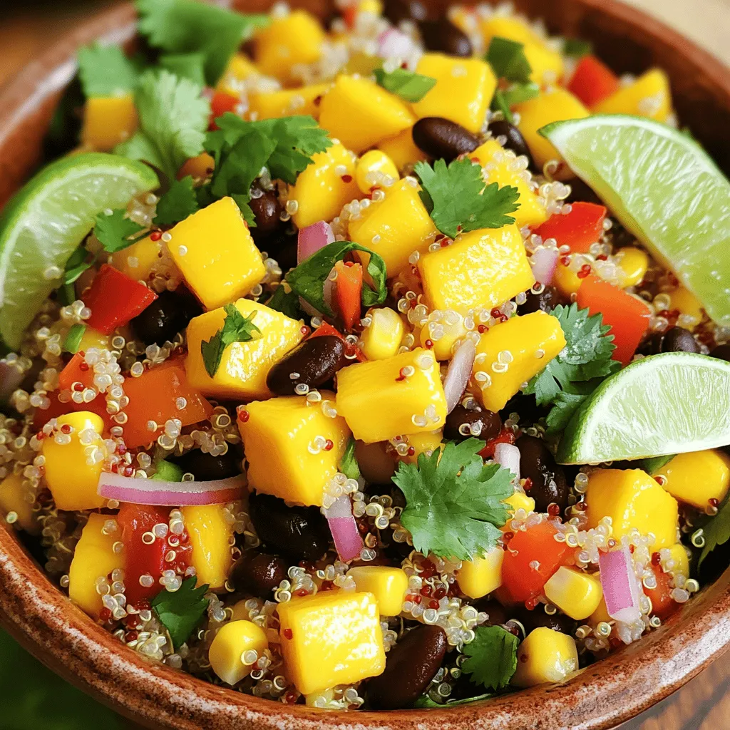 Mango Chili Quinoa Power Salad Gesunde Genussbombe