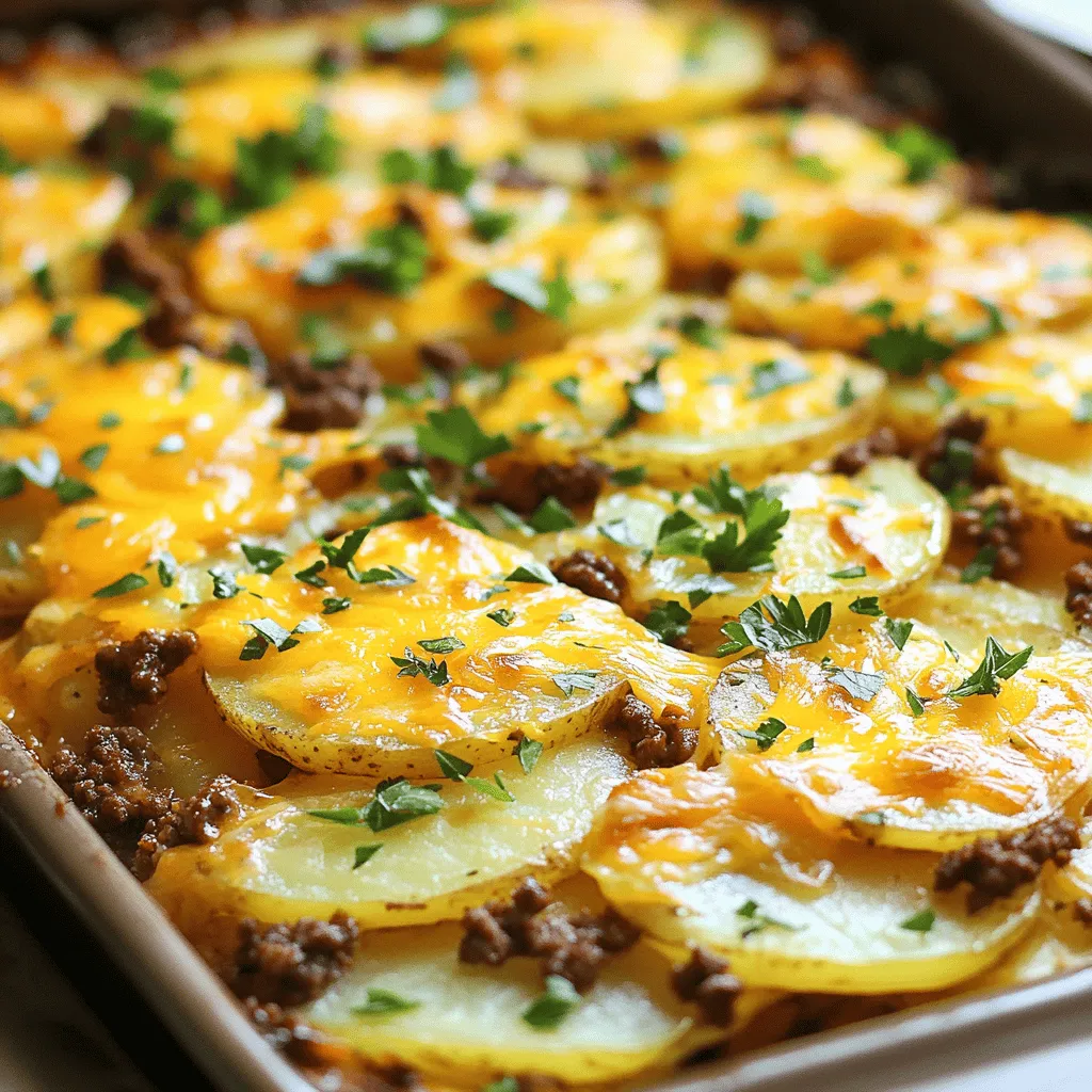 Cheesy Beef Potato Casserole Herzhaft und Einfach