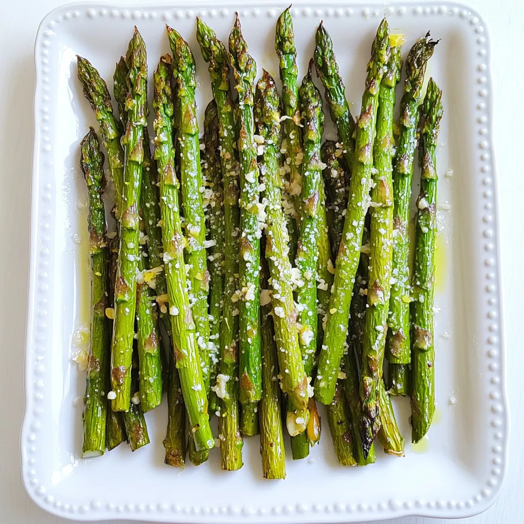 Lemon Garlic Roasted Asparagus Gesund und Lecker