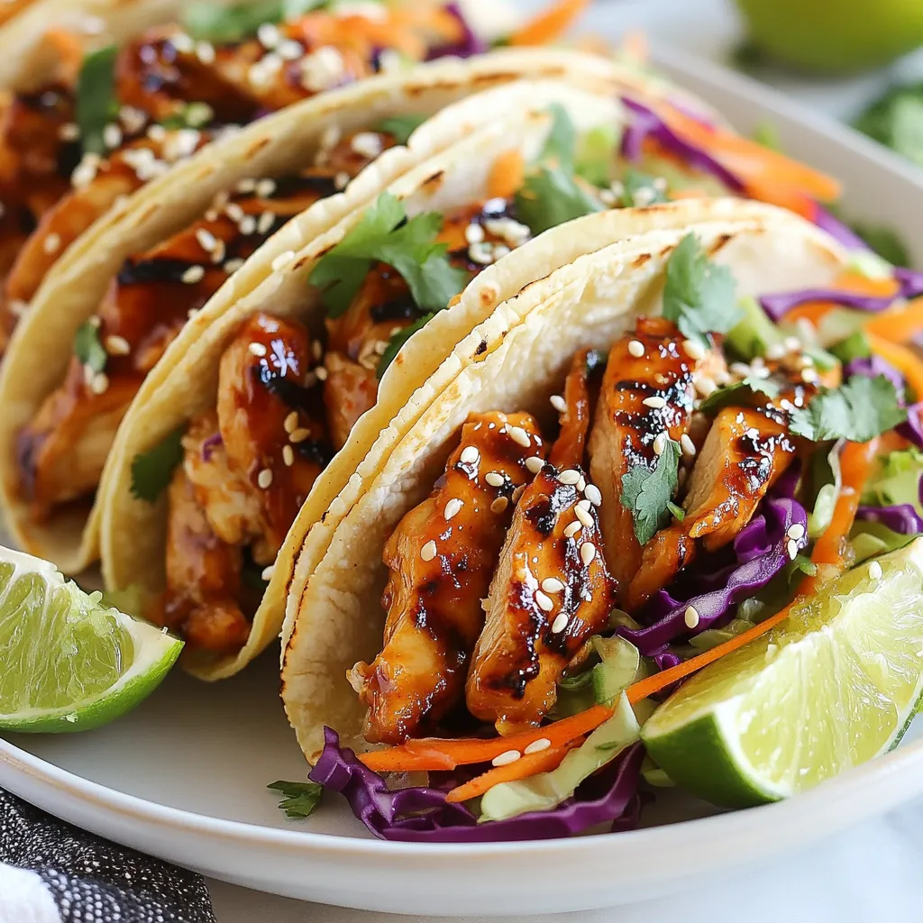 Spicy Korean Chicken Tacos Einfaches Rezept Entdecken