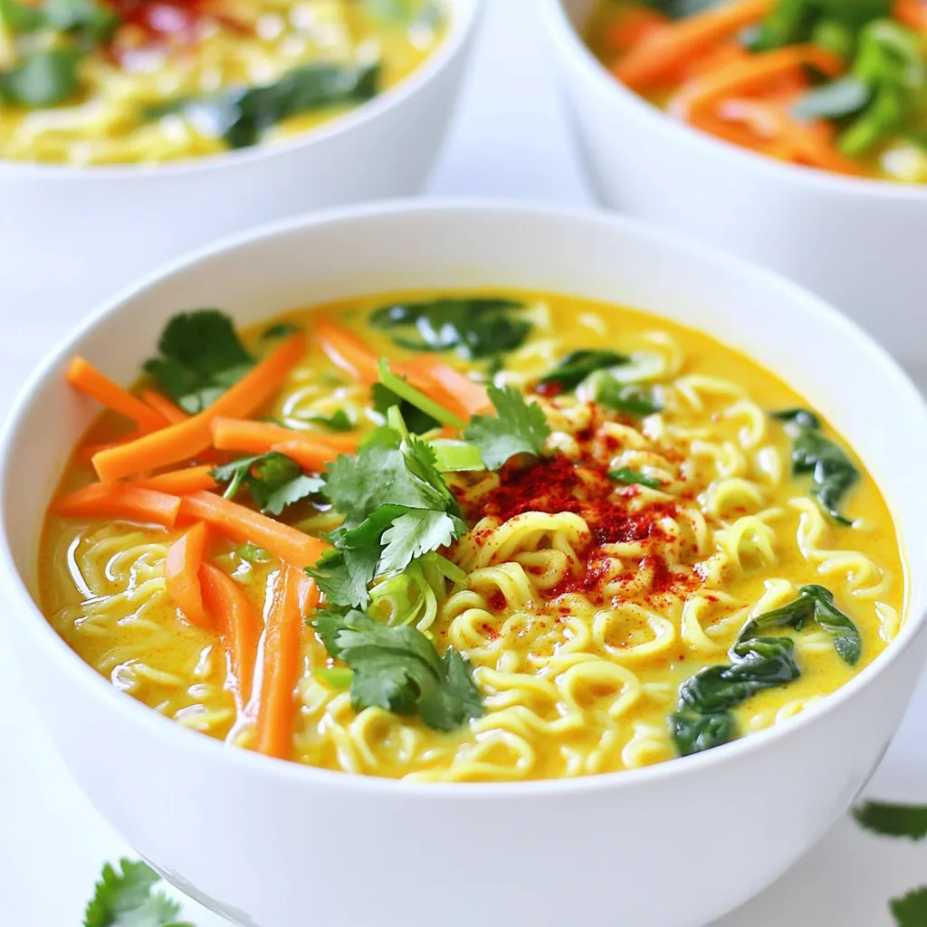 Spicy Coconut Curry Ramen Schnelle und köstliche Mahlzeit