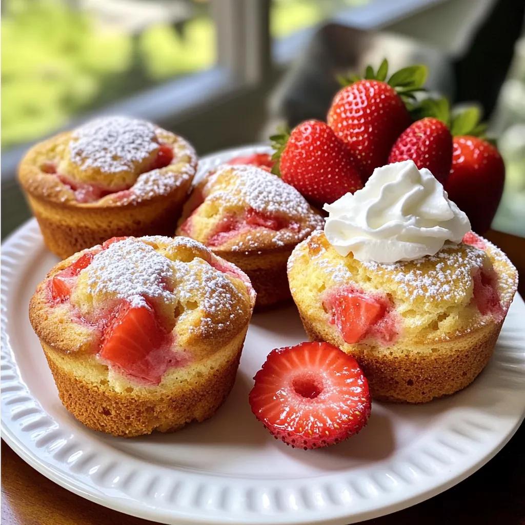 Erdbeer-Shortcake-Muffins Bakery Style frisch genießen