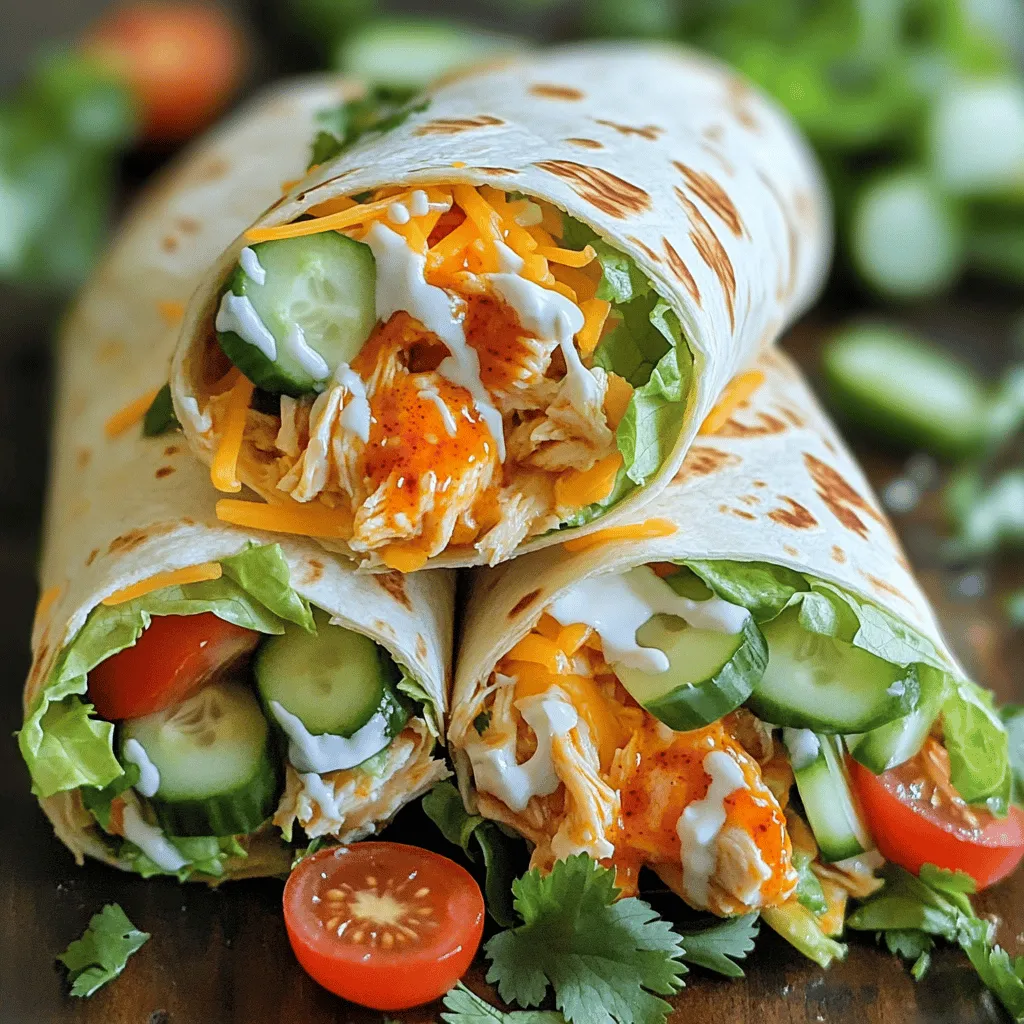 Buffalo Ranch Chicken Wraps Lecker und Einfach Zubereiten