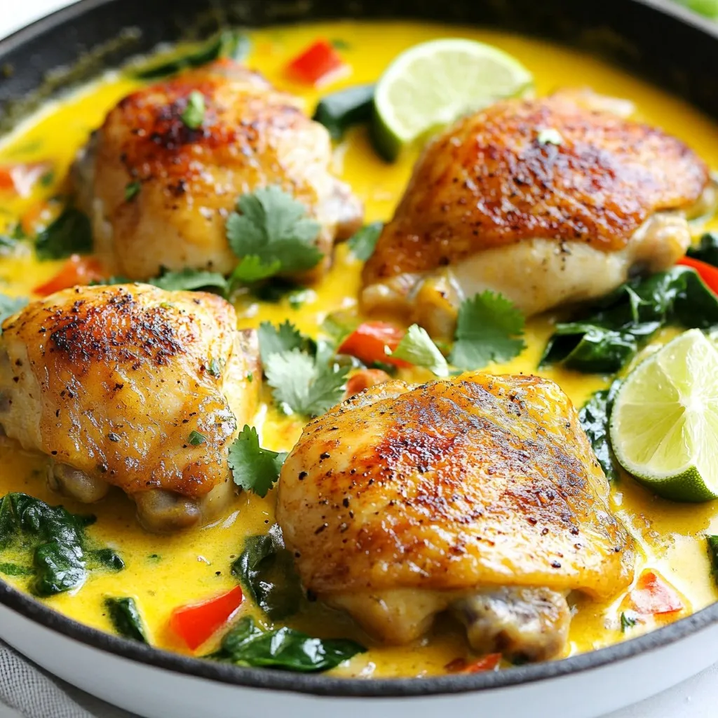 Kokos-Limetten-Hähnchenpfanne Schnelle und köstliche Mahlzeit