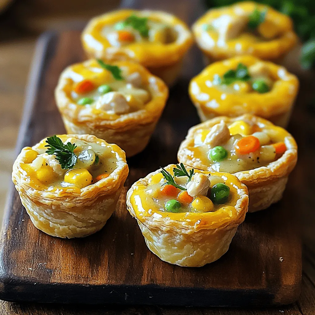 Leckere Mini Chicken Pot Pie Muffins Rezeptideen